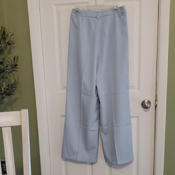 Chic Sky Blue Women's Wide-Leg Pants - Picture 4 of 4